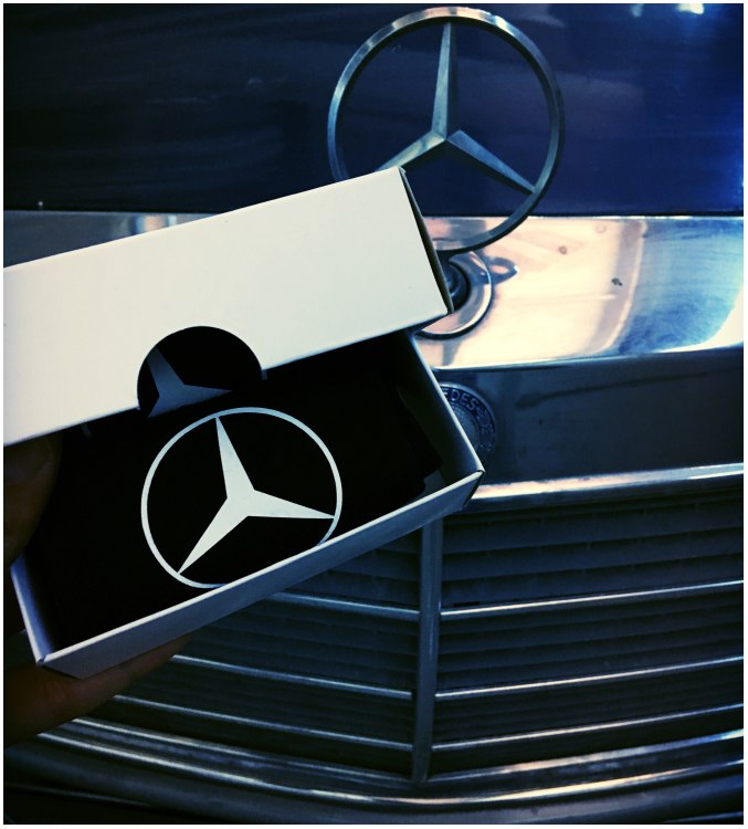 Mercedes Benz kojinės su dėžute